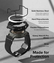 Case Ringke Fusion X Guard + Wire Galaxy Watch 5 Pro (45mm) Case + correa - Ringke - Funda Galaxy Watch5 - 5 - 2 / CRFXGUGW5P - WHBCKINDastore