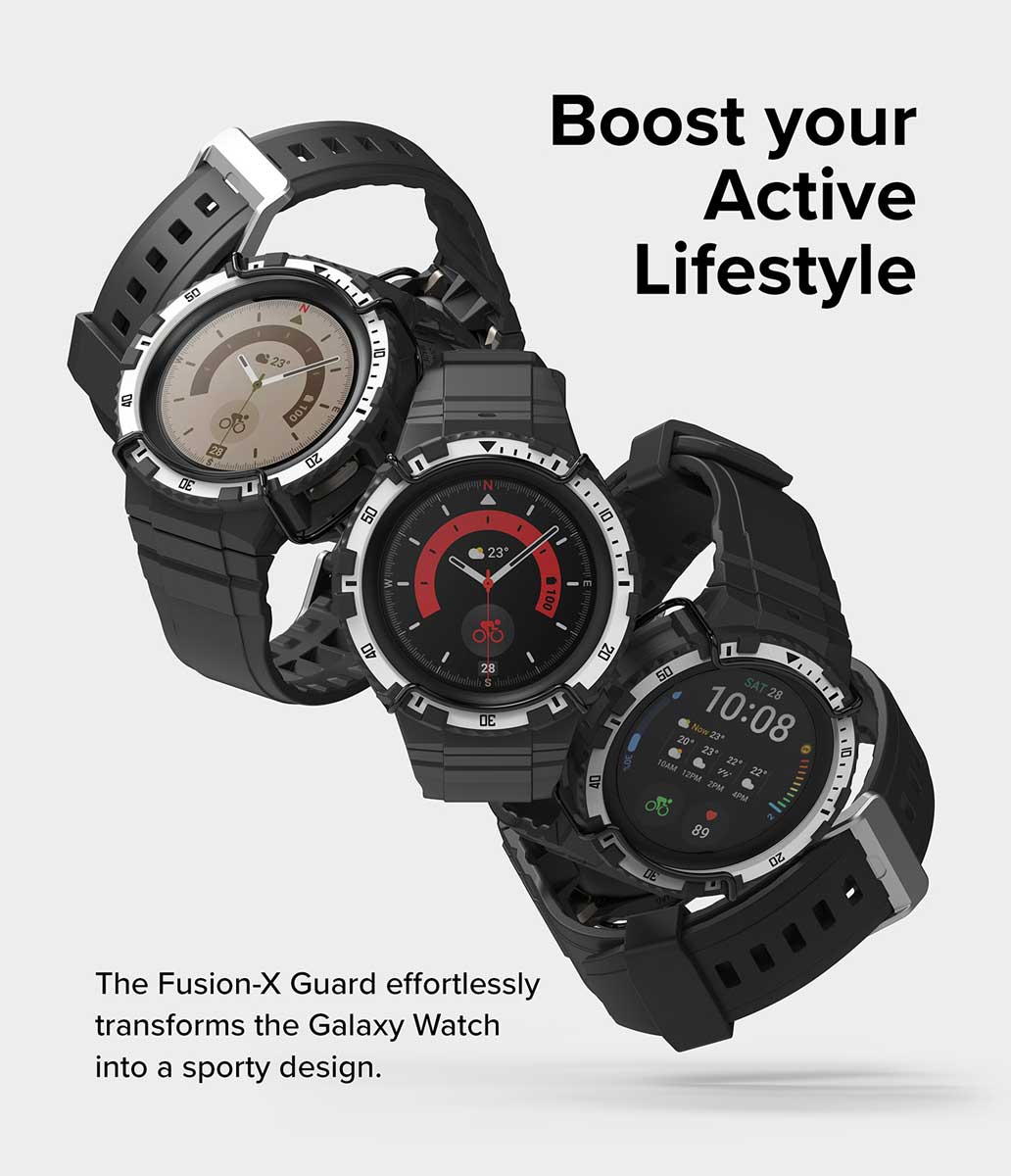 Case Ringke Fusion X Guard + Wire Galaxy Watch 5 Pro (45mm) Case + correa - Ringke - Funda Galaxy Watch5 - 5 - 2 / CRFXGUGW5P - WHBCKINDastore