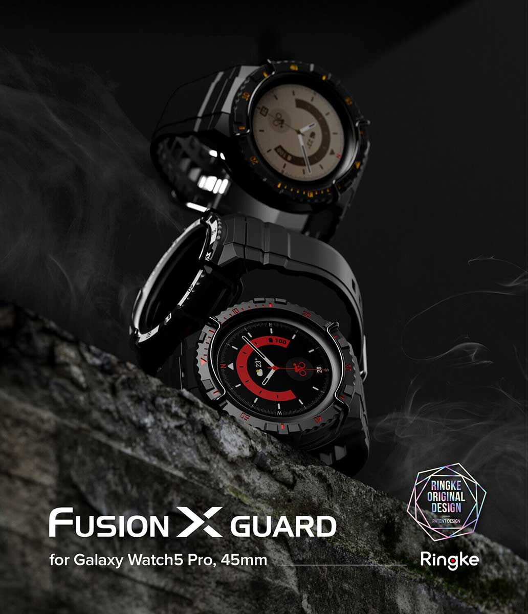 Case Ringke Fusion X Guard + Wire Galaxy Watch 5 Pro (45mm) Case + correa - Ringke - Funda Galaxy Watch5 - 5 - 2 / CRFXGUGW5P - WHBCKINDastore