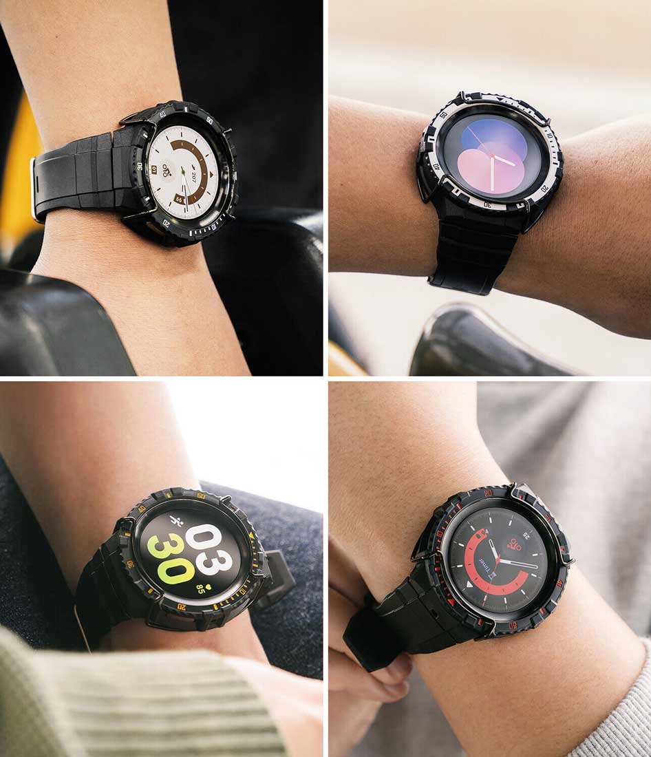 Case Ringke Fusion X Guard + Wire Galaxy Watch 5 Pro (45mm) Case + correa - Ringke - Funda Galaxy Watch5 - 5 - 2 / CRFXGUGW5P - WHBCKINDastore
