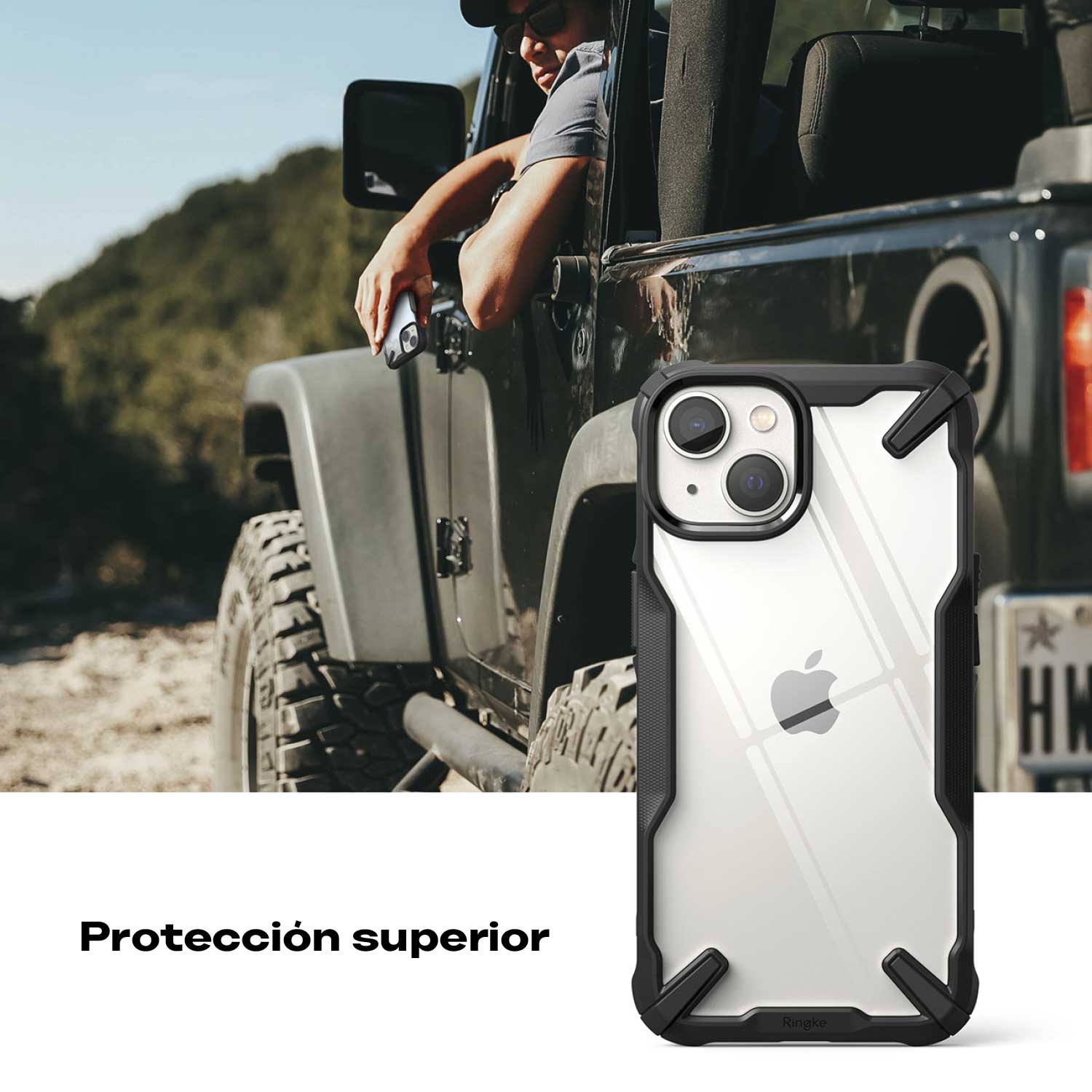 Case Ringke Fusion X iPhone 14 / iPhone 13 - Ringke - Funda1 - 3 - 1 / CRFXIPH14 - BLKDastore