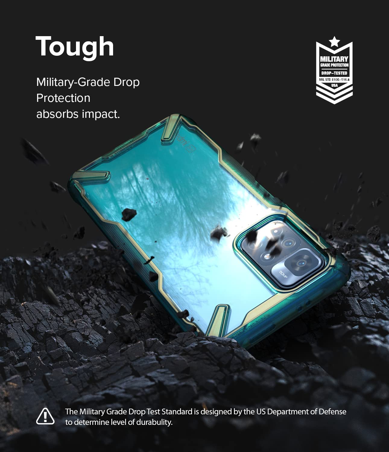 Case Ringke Fusion X Xiaomi Poco M4 Pro 5G / Note 11T 5G - Turquoise Green - Ringke - Funda10 / CRFXXRN11T5 - TGDastore
