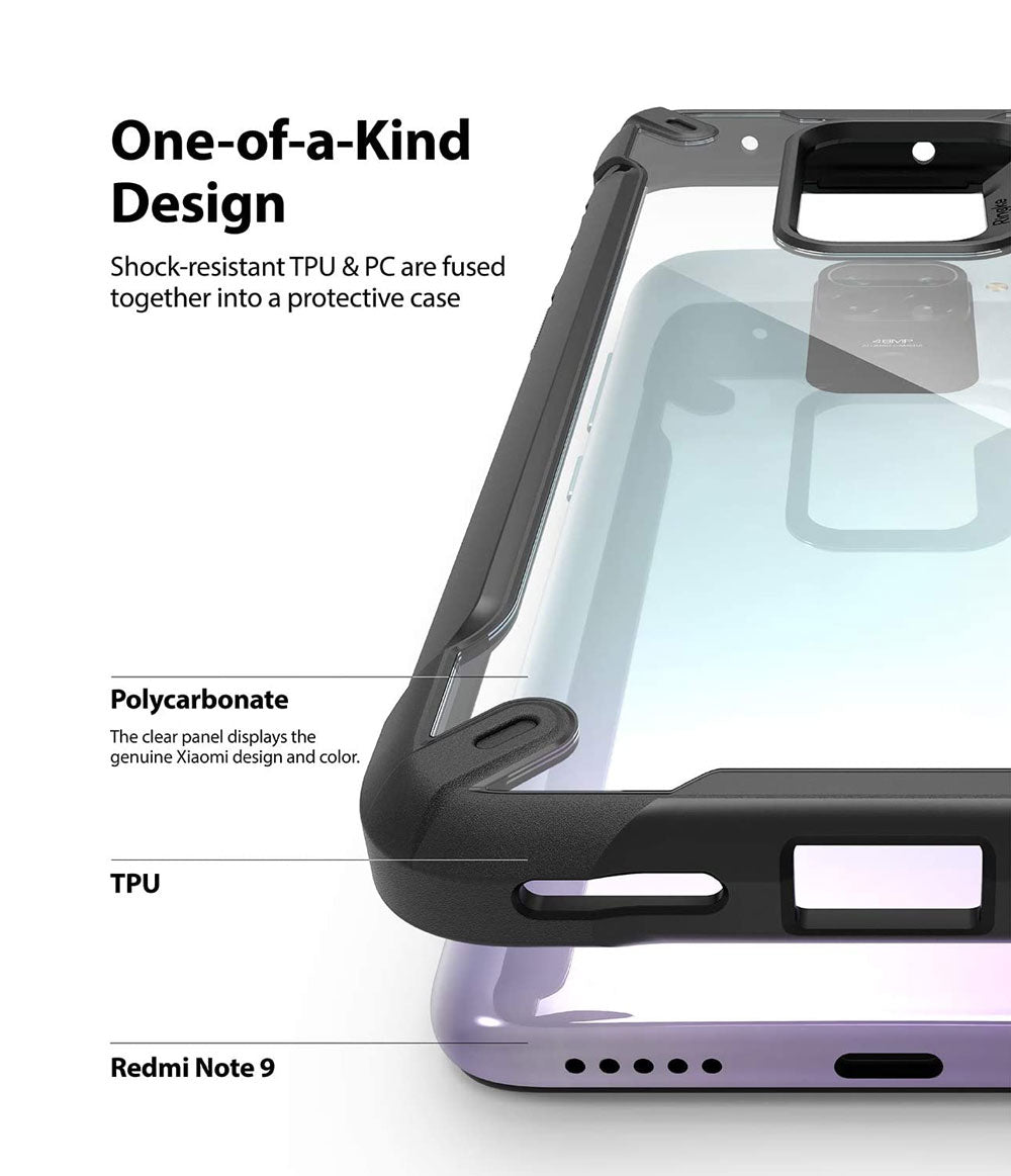 Case Ringke Fusion X Xiaomi RedMi Note 9 - Black - Ringke - Funda9 / CRFXXRN9 - BDastore