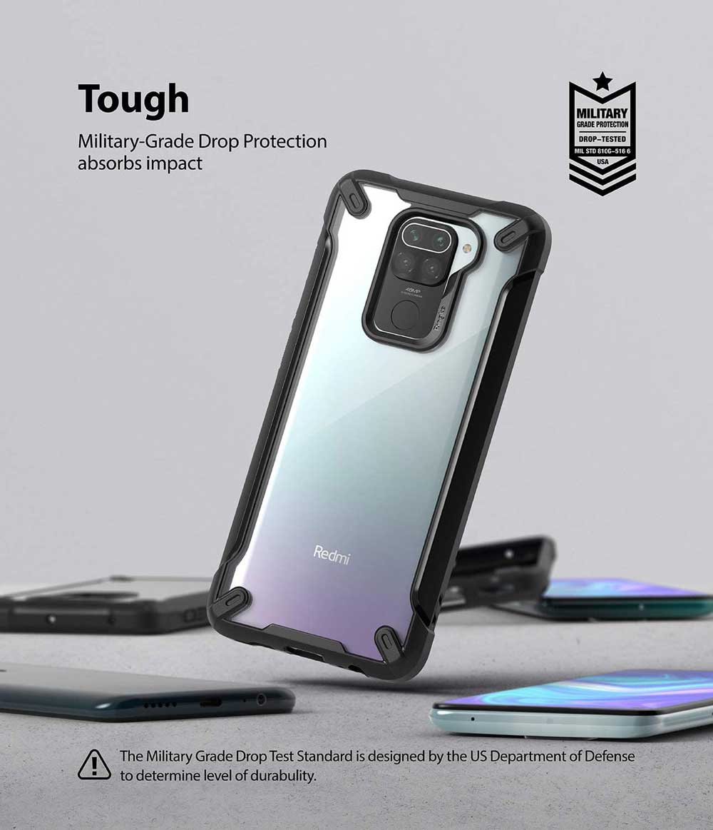 Case Ringke Fusion X Xiaomi RedMi Note 9 - Black - Ringke - Funda9 / CRFXXRN9 - BDastore