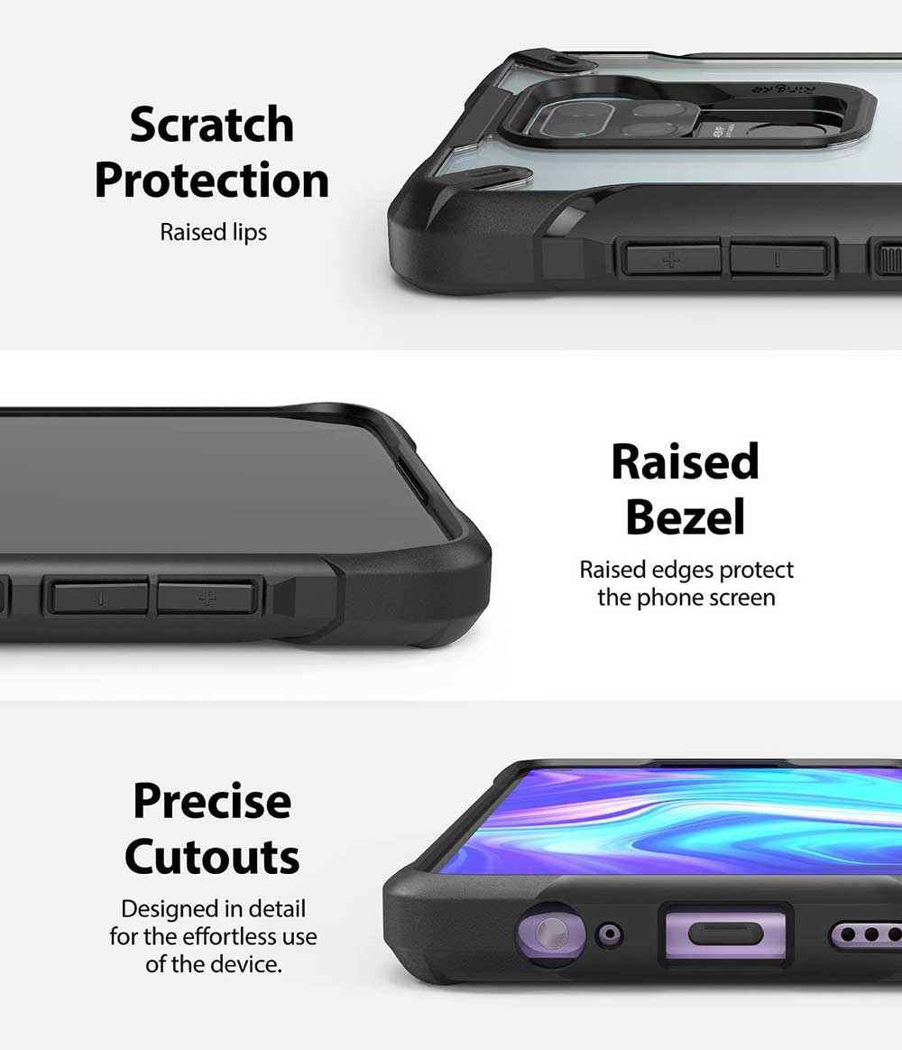 Case Ringke Fusion X Xiaomi RedMi Note 9 - Black - Ringke - Funda9 / CRFXXRN9 - BDastore