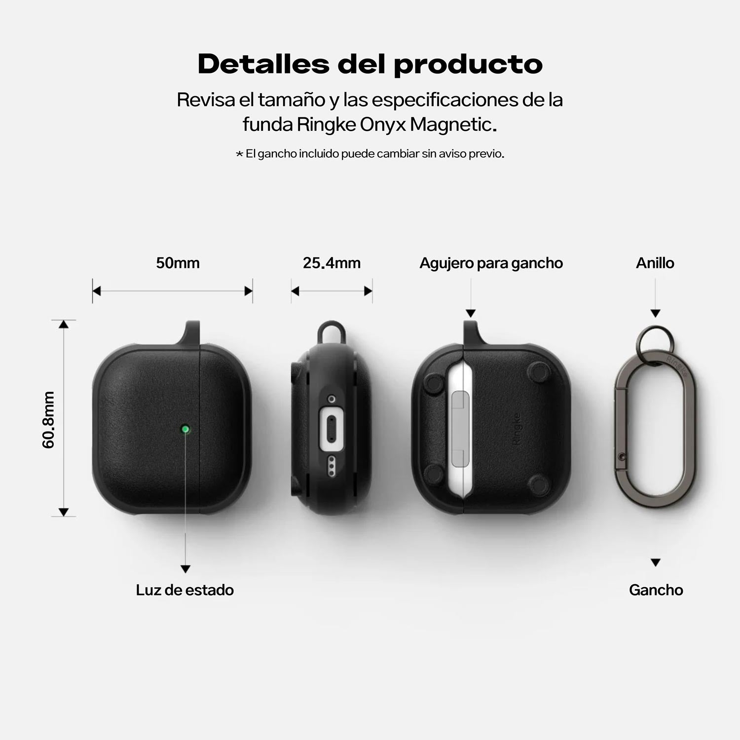 Case Ringke Onyx Airpods 4 (MagSafe) - Ringke - Accesorios para Airpods5 - 4 - 5 / CROA4MS - BCKDastore