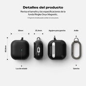 Case Ringke Onyx Airpods 4 (MagSafe) - Ringke - Accesorios para Airpods5 - 4 - 5 / CROA4MS - BCKDastore