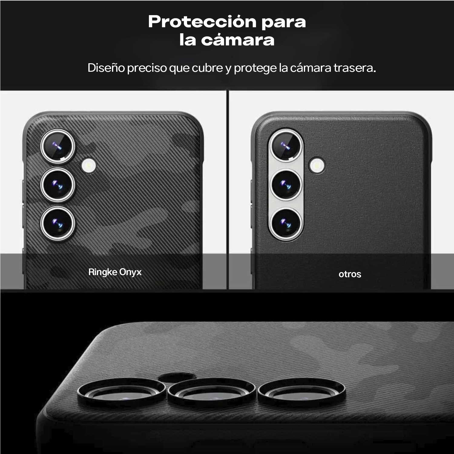 Case Ringke Onyx Design Galaxy S24 FE - Camo Black - Ringke - Funda1 - 6 - 3 / CRODGS24FE - CMBLCKDastore