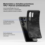 Case Ringke Onyx Design Galaxy S25 Ultra - Camo Black - Ringke - Funda1 - 6 - 8 / CRODGS25U - CMBCKDastore