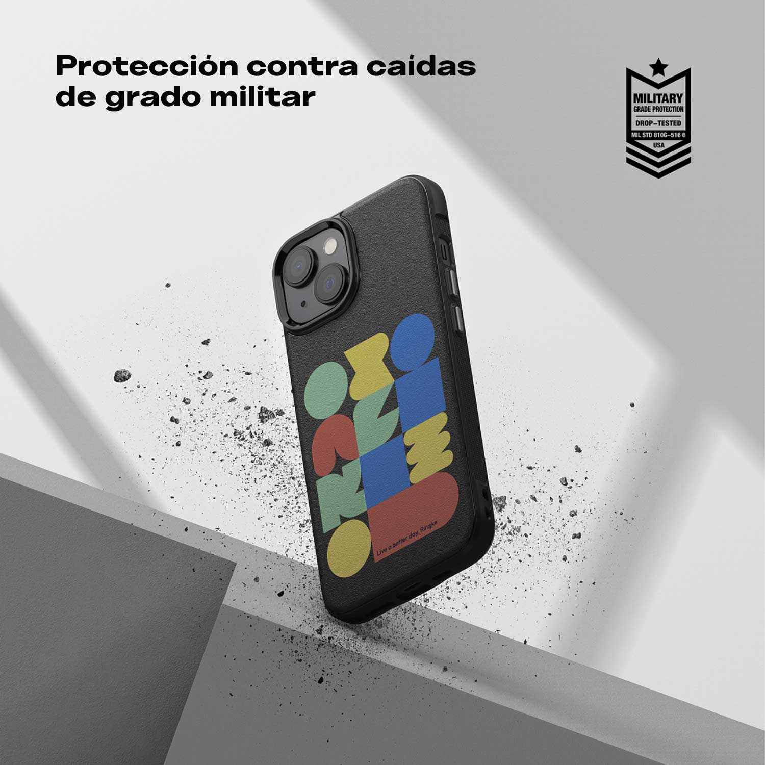 Case Ringke Onyx Design iPhone 14 - Block - Ringke - Funda2 - 8 - 2 / CRODIP14 - BDastore
