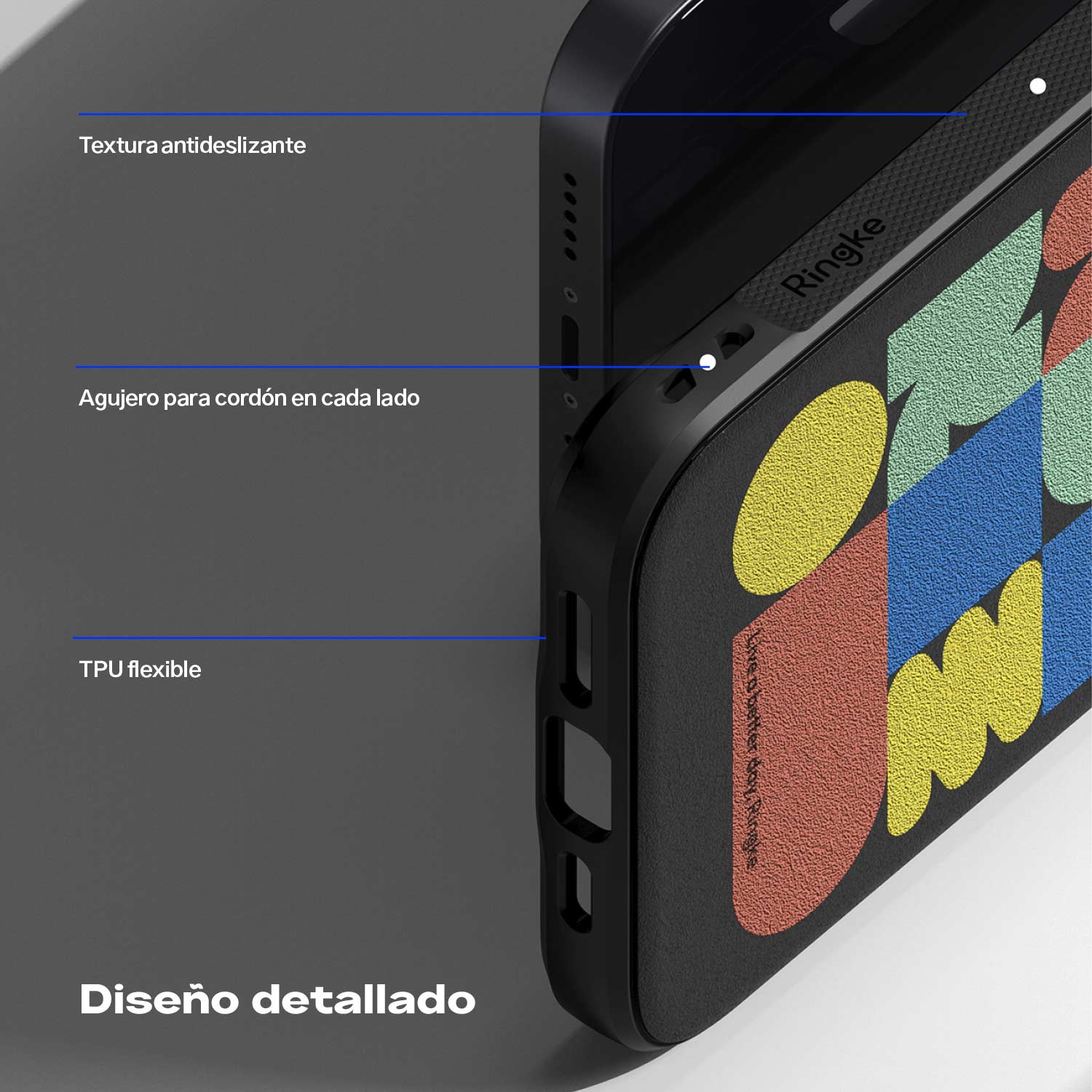 Case Ringke Onyx Design iPhone 14 - Block - Ringke - Funda2 - 8 - 2 / CRODIP14 - BDastore