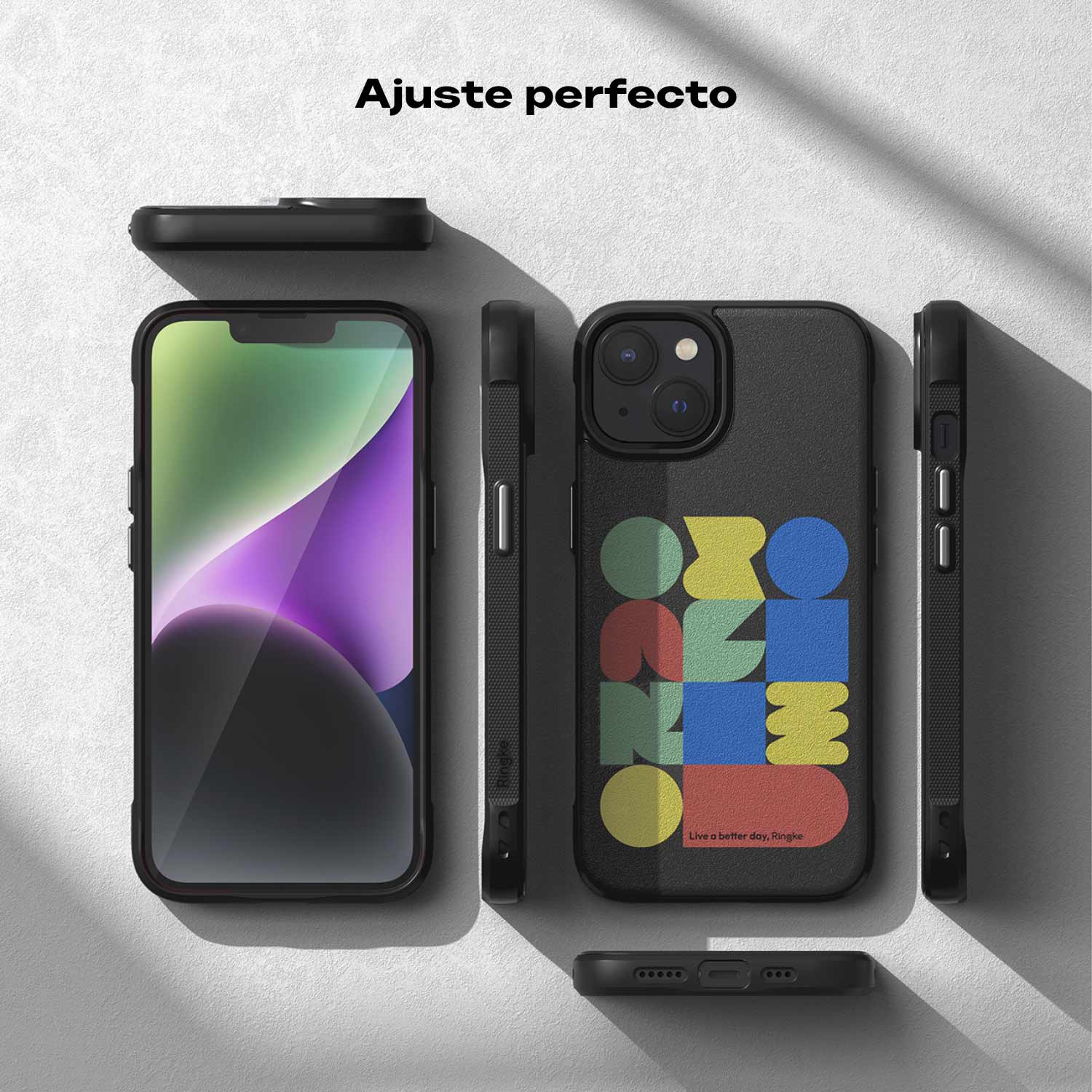 Case Ringke Onyx Design iPhone 14 - Block - Ringke - Funda2 - 8 - 2 / CRODIP14 - BDastore