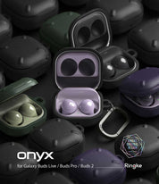 Case Ringke Onyx Galaxy Buds FE / Buds2 / 2 Pro / Live / Buds Pro - Black - Ringke - Accesorios Galaxy Buds5 - 6 - 5 / CROGBP - BDastore
