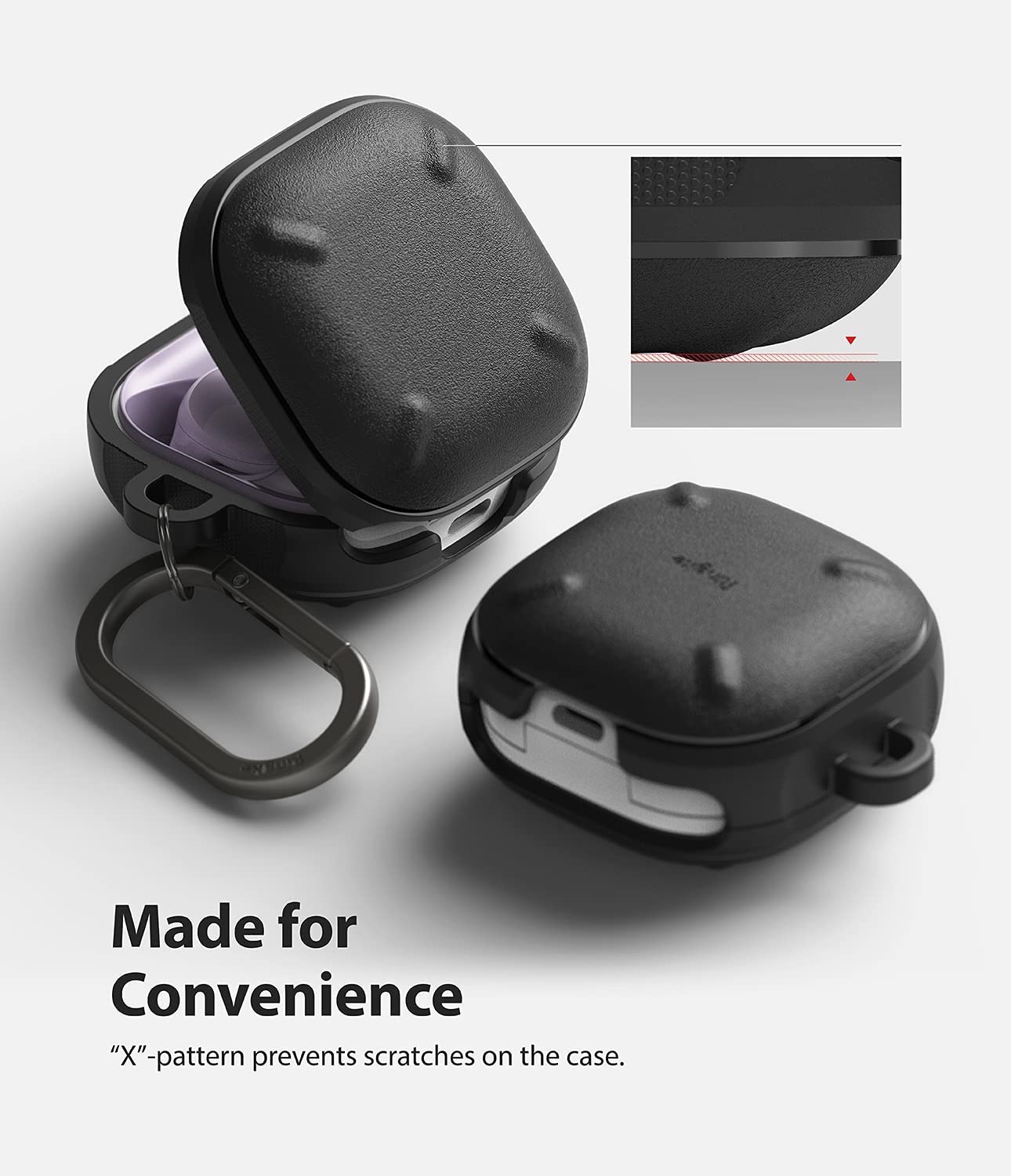 Case Ringke Onyx Galaxy Buds FE / Buds2 / 2 Pro / Live / Buds Pro - Black - Ringke - Accesorios Galaxy Buds5 - 6 - 5 / CROGBP - BDastore