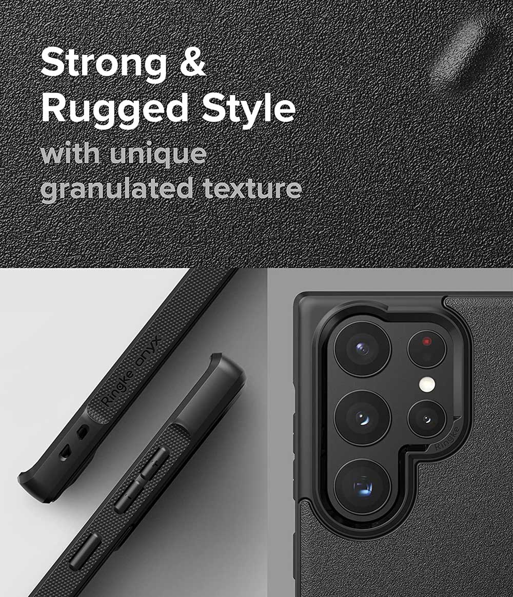 Case Ringke Onyx Galaxy S22 Ultra - Black - Ringke - Funda/ CROGS22U - BDastore