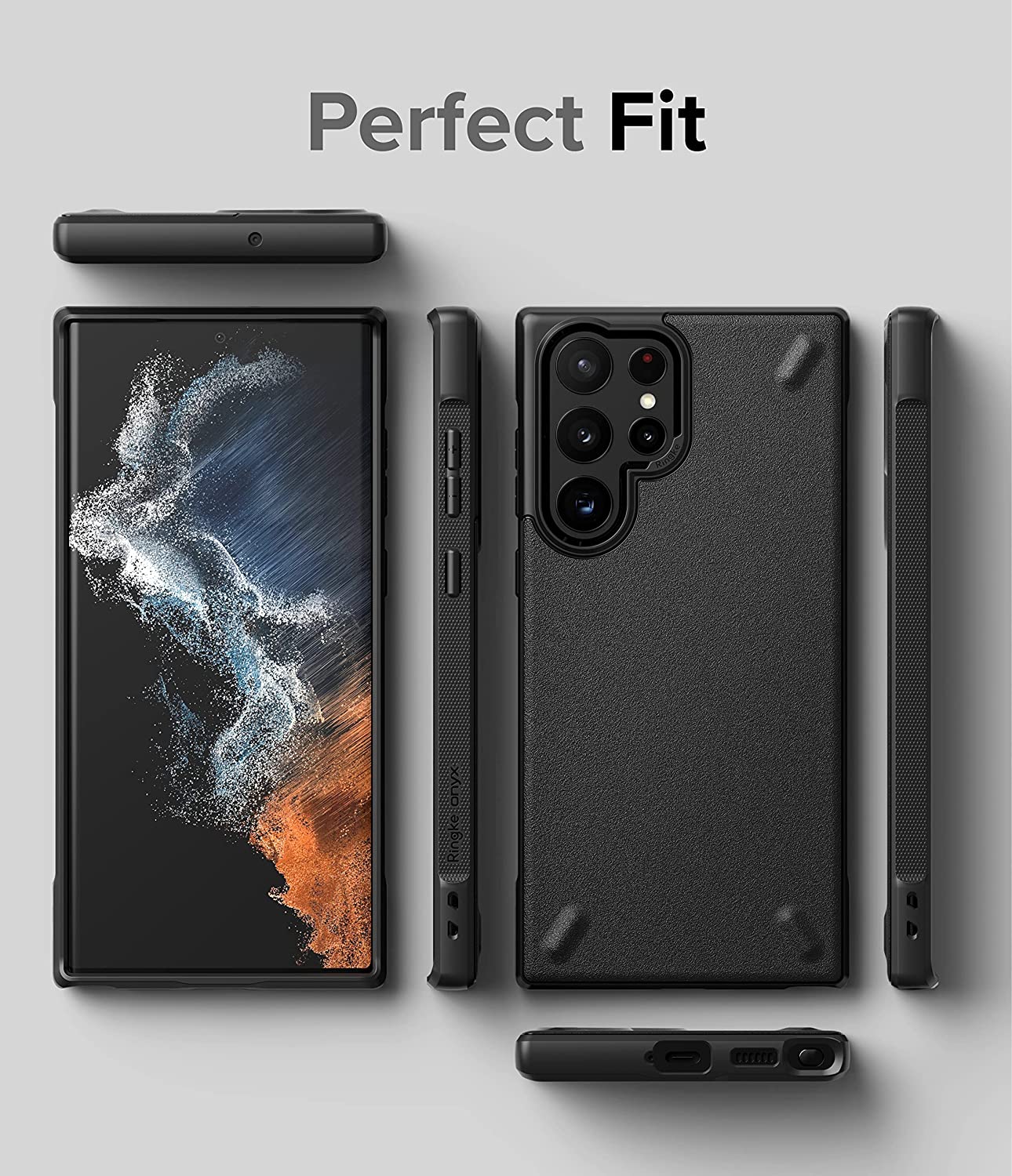 Case Ringke Onyx Galaxy S22 Ultra - Black - Ringke - Funda/ CROGS22U - BDastore