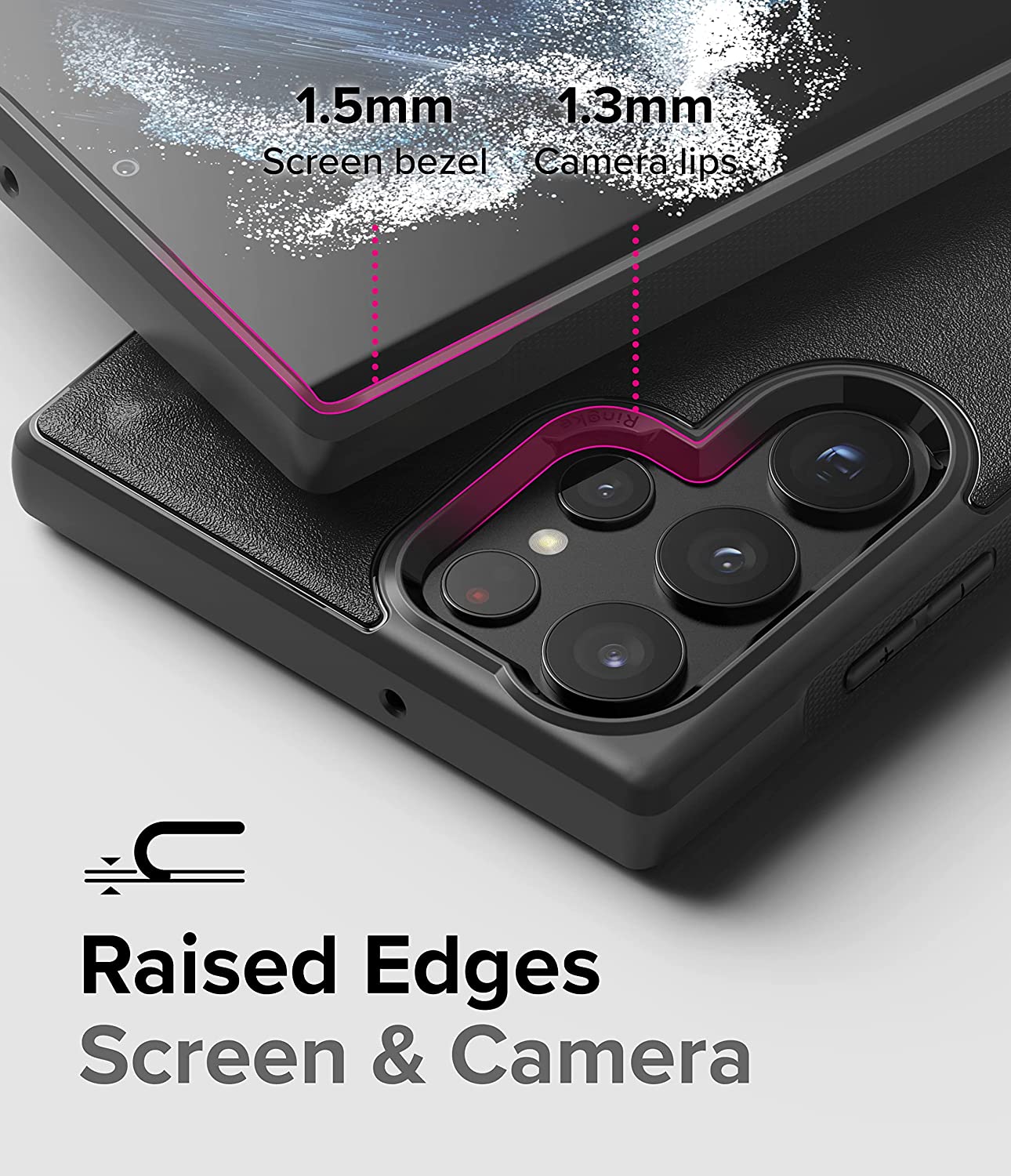 Case Ringke Onyx Galaxy S22 Ultra - Black - Ringke - Funda/ CROGS22U - BDastore