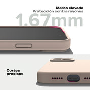 Case Ringke Silicone Magnetic iPhone 15 - Pink Sand - Ringke - Funda2 - 7 - 9 / CRSMIP15 - PSDastore