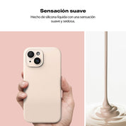 Case Ringke Silicone Magnetic iPhone 15 - Pink Sand - Ringke - Funda2 - 7 - 9 / CRSMIP15 - PSDastore