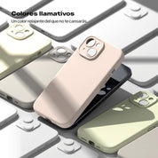 Case Ringke Silicone Magnetic iPhone 15 - Pink Sand - Ringke - Funda2 - 7 - 9 / CRSMIP15 - PSDastore