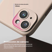 Case Ringke Silicone Magnetic iPhone 15 - Pink Sand - Ringke - Funda2 - 7 - 9 / CRSMIP15 - PSDastore