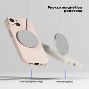 Case Ringke Silicone Magnetic iPhone 15 - Pink Sand - Ringke - Funda2 - 7 - 9 / CRSMIP15 - PSDastore
