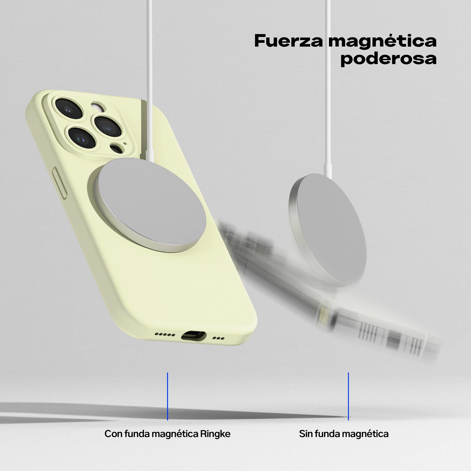Case Ringke Silicone Magnetic iPhone 15 Pro (MagSafe) - Sunny Lime - Ringke - Funda2 - 7 - 7 / CRSMIP15P - SLDastore