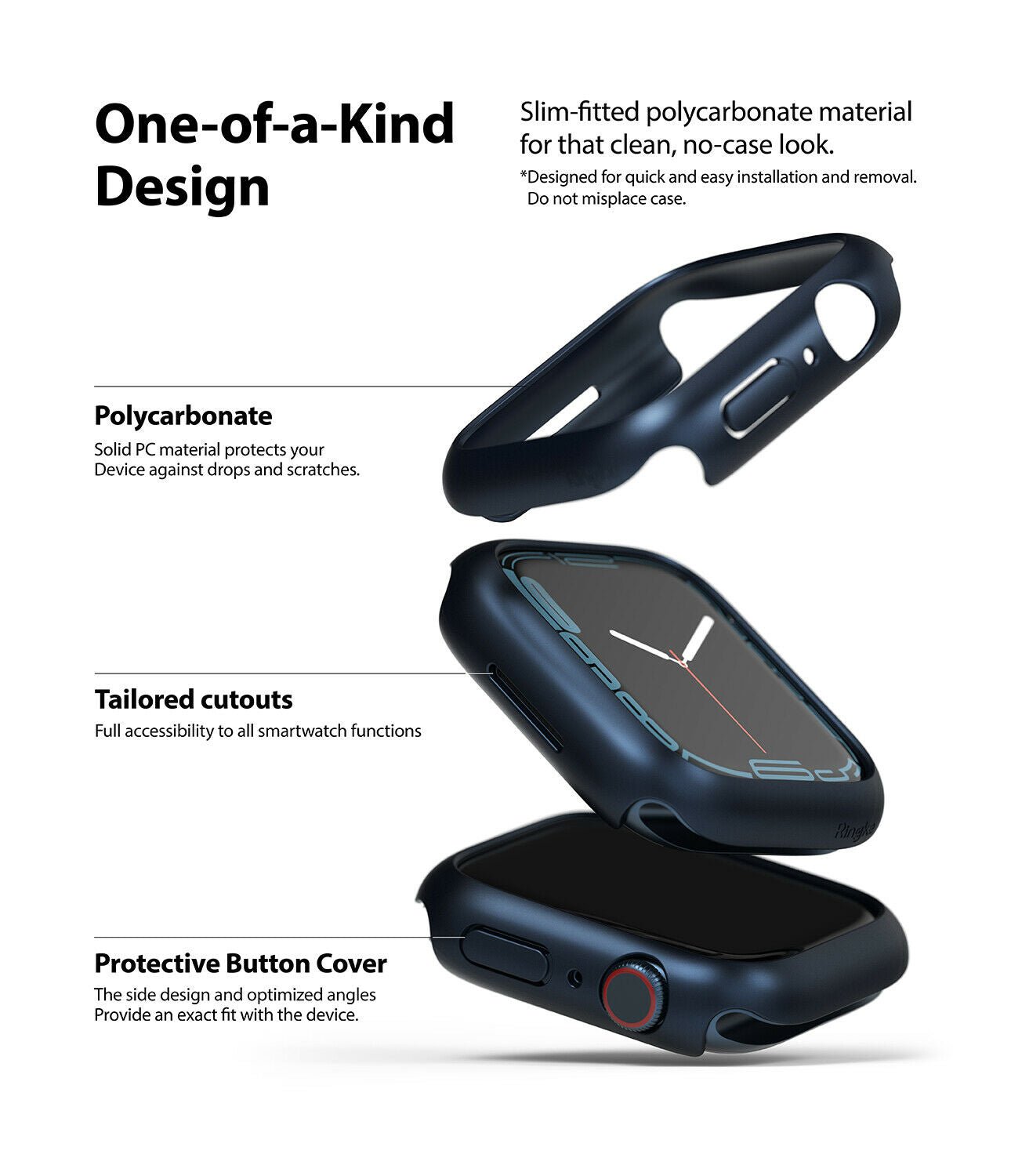 Case Ringke Slim Apple Watch 41MM Series 9, 8, 7 (2 PACK) - Ringke - Funda Apple Watch6 - 3 - 2 / CRSCAWS741MM - WDastore