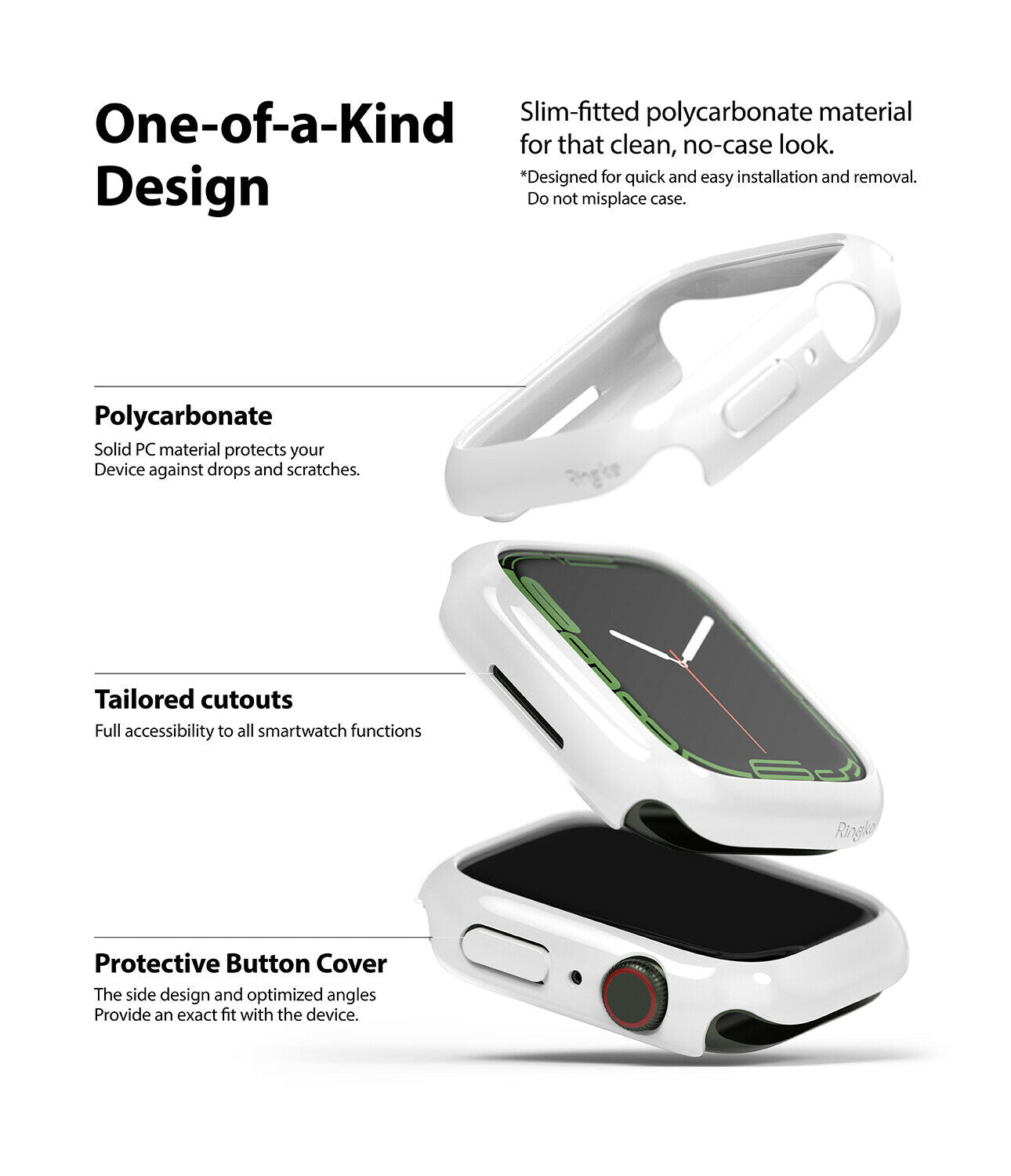 Case Ringke Slim Apple Watch 41MM Series 9, 8, 7 (2 PACK) - Ringke - Funda Apple Watch6 - 3 - 2 / CRSCAWS741MM - WDastore