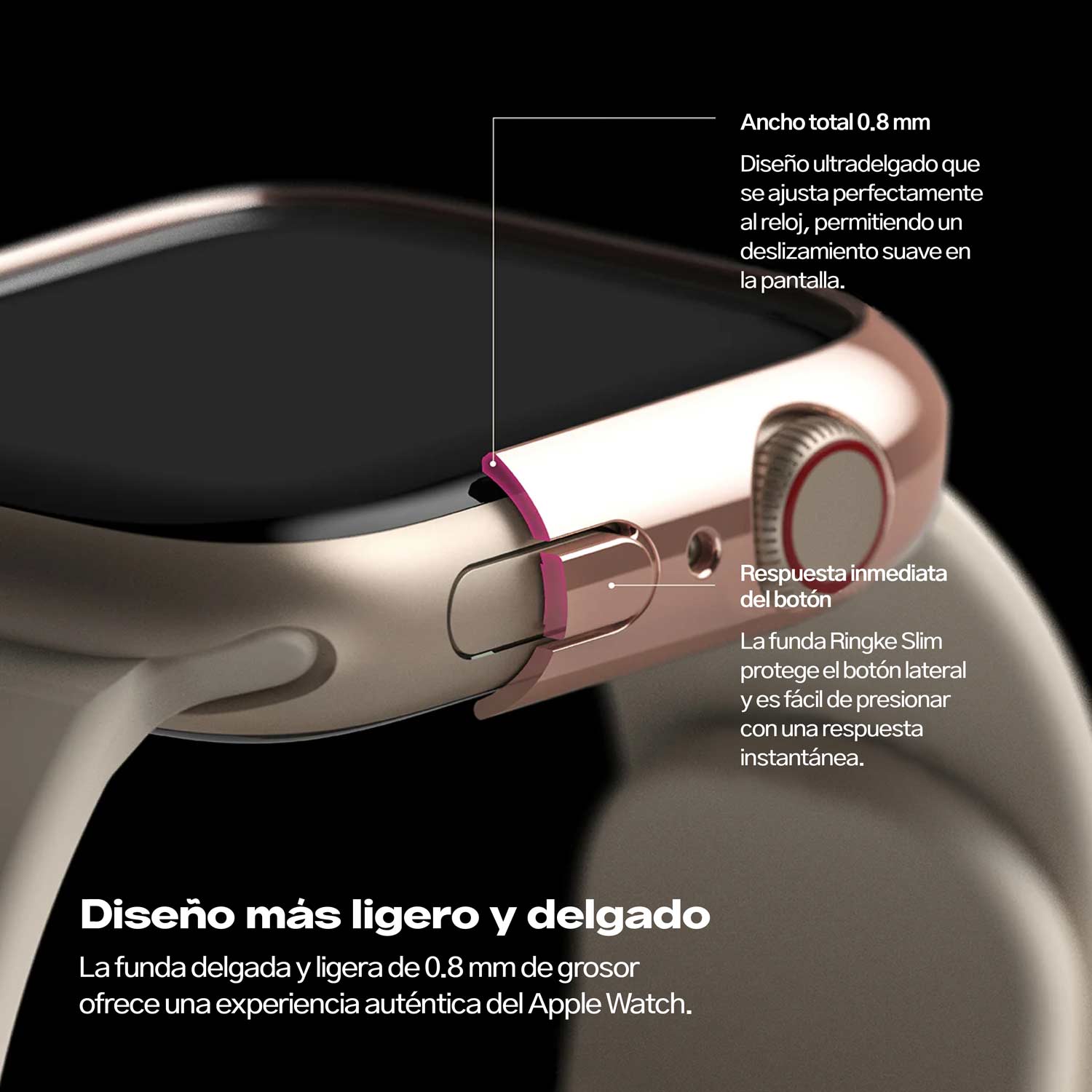 Case Ringke Slim Apple Watch 41MM Series 9, 8, 7 (2 PACK) - Ringke - Funda Apple Watch6 - 4 - 9 / CRSCAWS741MM - CRGCDastore