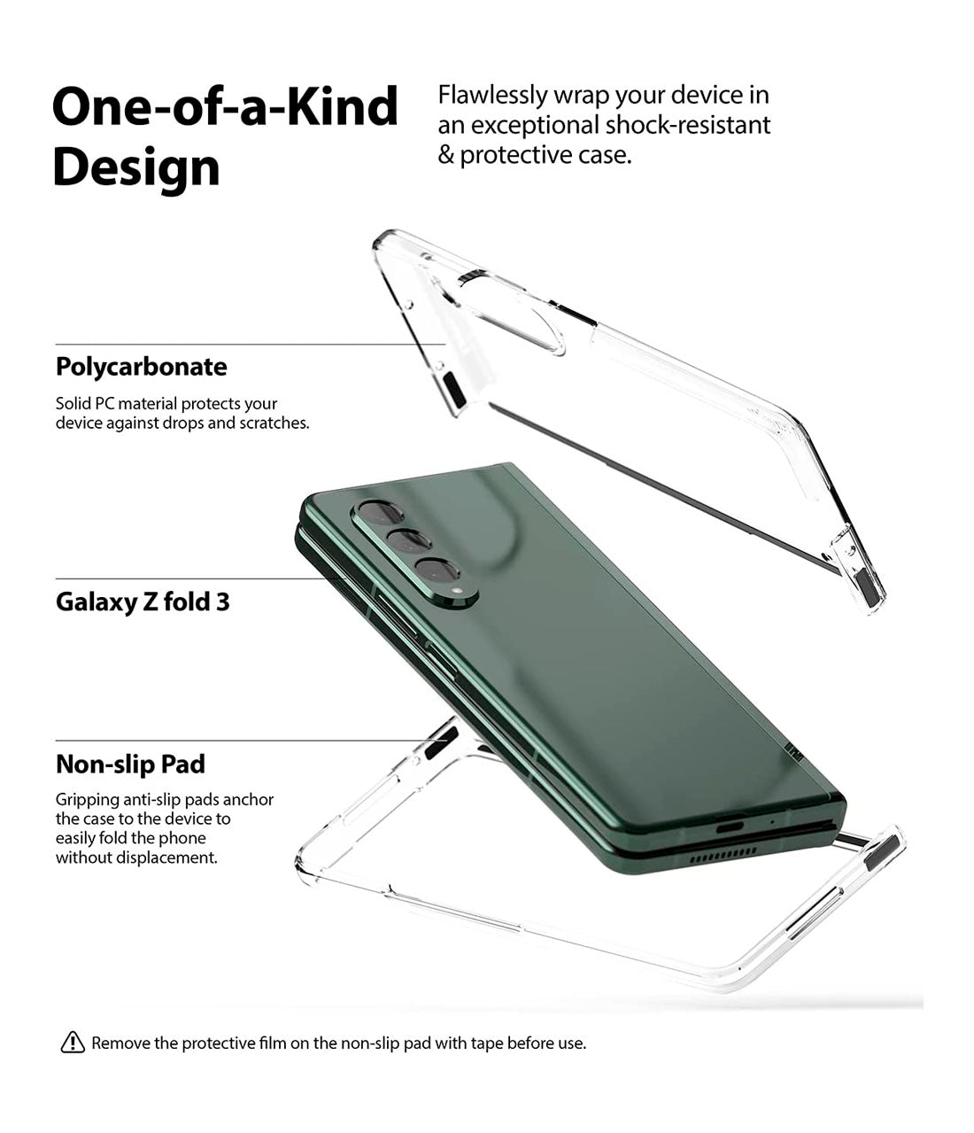Case Ringke Slim Galaxy Z Fold 3 - Clear - Ringke - Funda11 / CSGZFOLD3CDastore