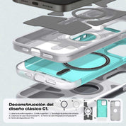 Case Spigen Classic C1 Mag iPhone 15 Pro Max (MagSafe) - Bondi Blue - Spigen - Funda4 - 5 - 9 / CSCSC1IPH15PM - BBDastore