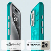 Case Spigen Classic C1 Mag iPhone 15 Pro Max (MagSafe) - Bondi Blue - Spigen - Funda4 - 5 - 9 / CSCSC1IPH15PM - BBDastore