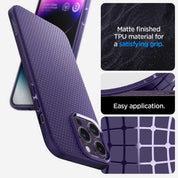 Case Spigen Liquid Air Armor iPhone 14 Pro - Deep Purple - Spigen - Funda4 - 6 - 3 / CSLAIPH14P - DPDastore