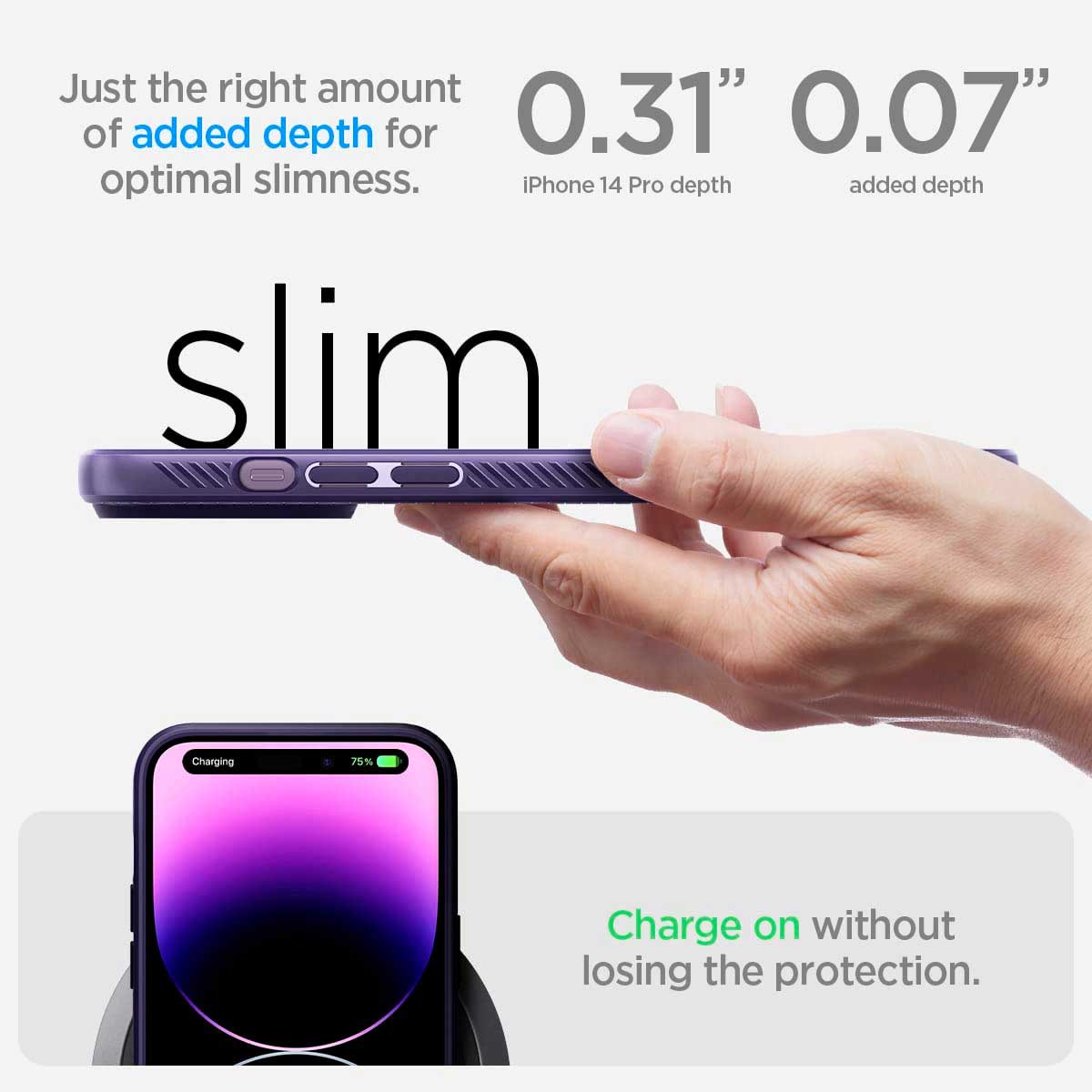 Case Spigen Liquid Air Armor iPhone 14 Pro - Deep Purple - Spigen - Funda4 - 6 - 3 / CSLAIPH14P - DPDastore
