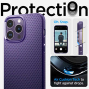 Case Spigen Liquid Air Armor iPhone 14 Pro - Deep Purple - Spigen - Funda4 - 6 - 3 / CSLAIPH14P - DPDastore