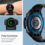 Case Spigen Rugged Armor Pro Galaxy Watch 7 (44mm) Case + correa - Spigen - Funda Galaxy Watch/ CSRAPGW744CCBDastore