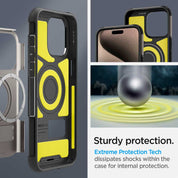 Case Spigen Slim Armor iPhone 15 Pro Max (MagSafe) - Gunmental - Spigen - Funda4 - 7 - 2 / CSSAP15PMMSGDastore