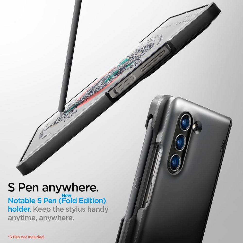 Case Spigen Slim Armor Pro (Pen Edition) Galaxy Z Fold 5 - Black - Spigen - Funda4 - 6 - 1 / CSSAPPEGZFOLD5 - BDastore