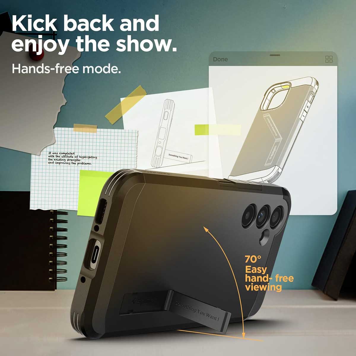 Case Spigen Tough Armor Galaxy A54 5G - Black - Spigen - Funda/ CSTAGA54 - BCKDastore