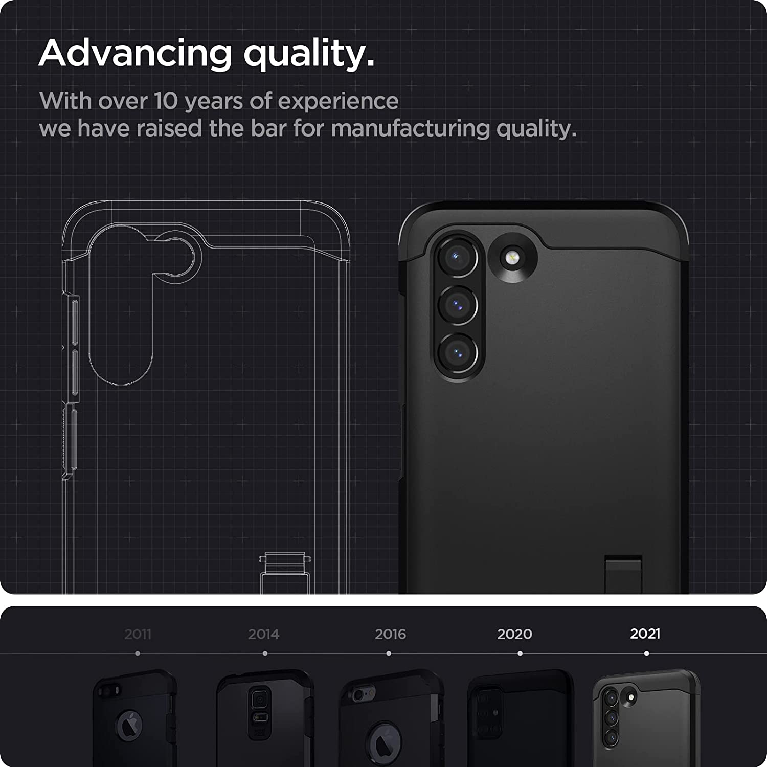 Case Spigen Tough Armor Galaxy S21 FE - Spigen - Funda/ STAGAS21FE - BDastore