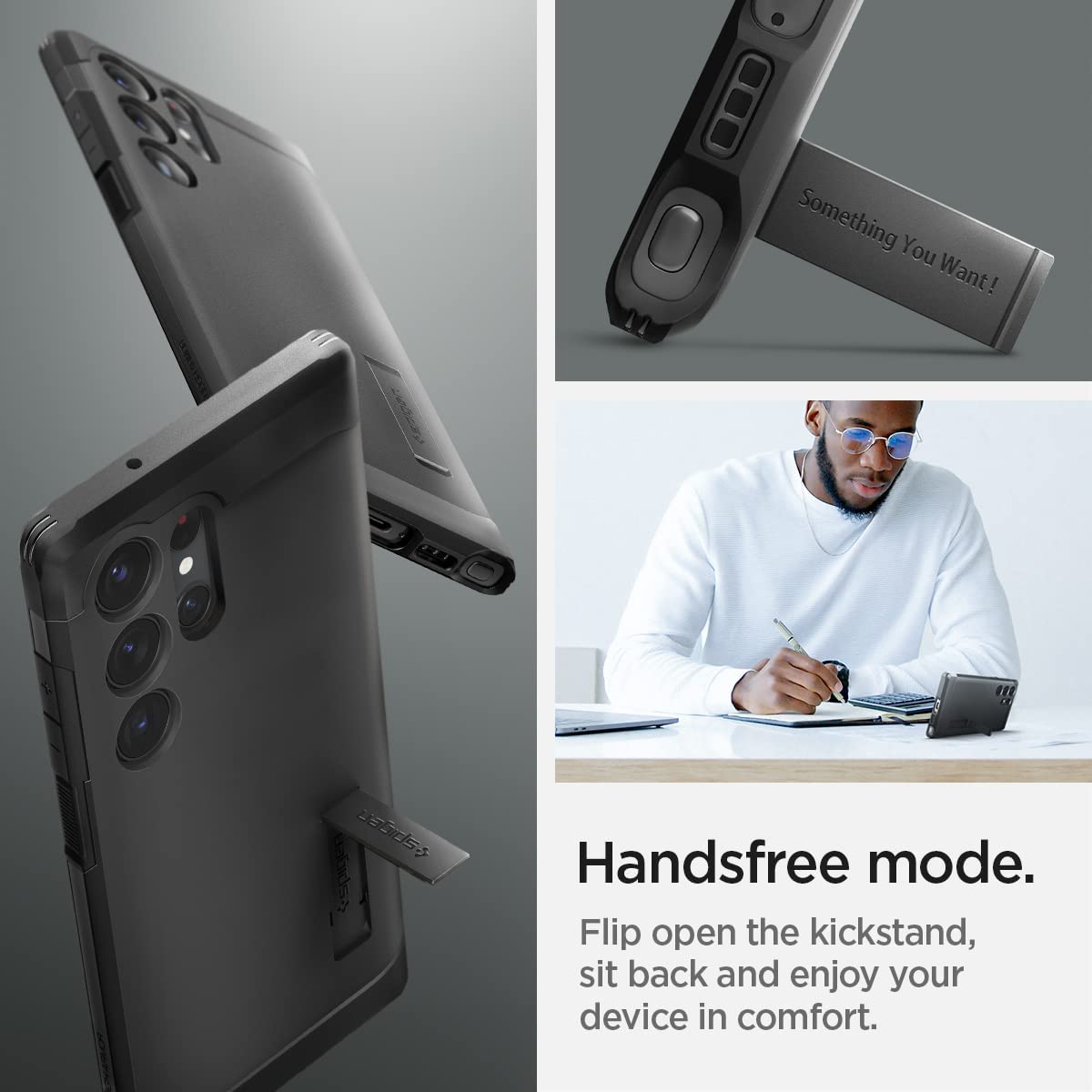 Case Spigen Tough Armor Galaxy S23 Ultra - Black - Spigen - Funda4 - 7 - 2 / CSTGHAGS23U - BCKDastore