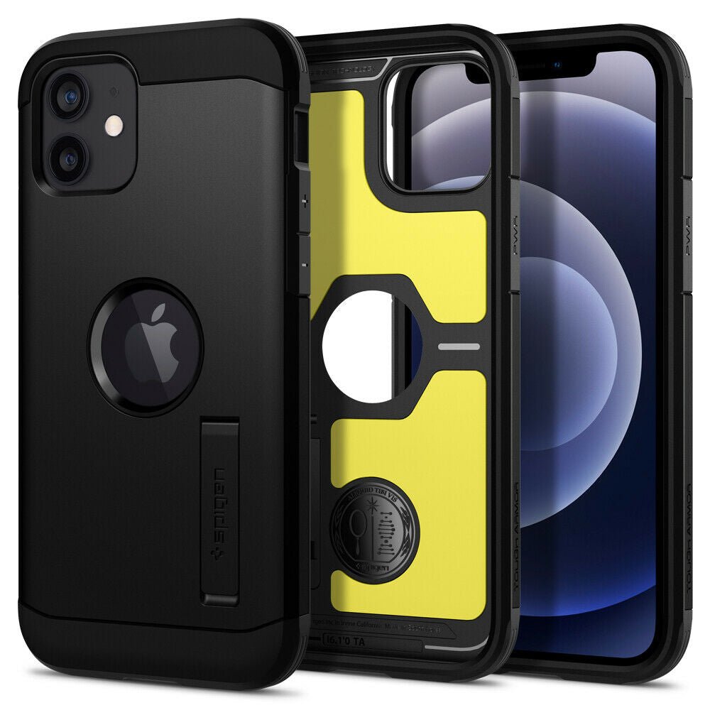 Case Spigen Tough Armor iPhone 12 12 Pro Black - Main Image