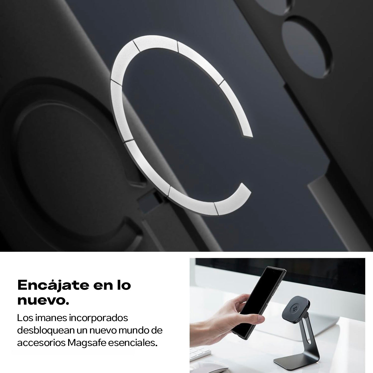 Case Spigen Tough Armor MagFit Galaxy S24 Ultra (MagSafe) - Black - Spigen - Funda/ CSTAMGS24U - BLDastore