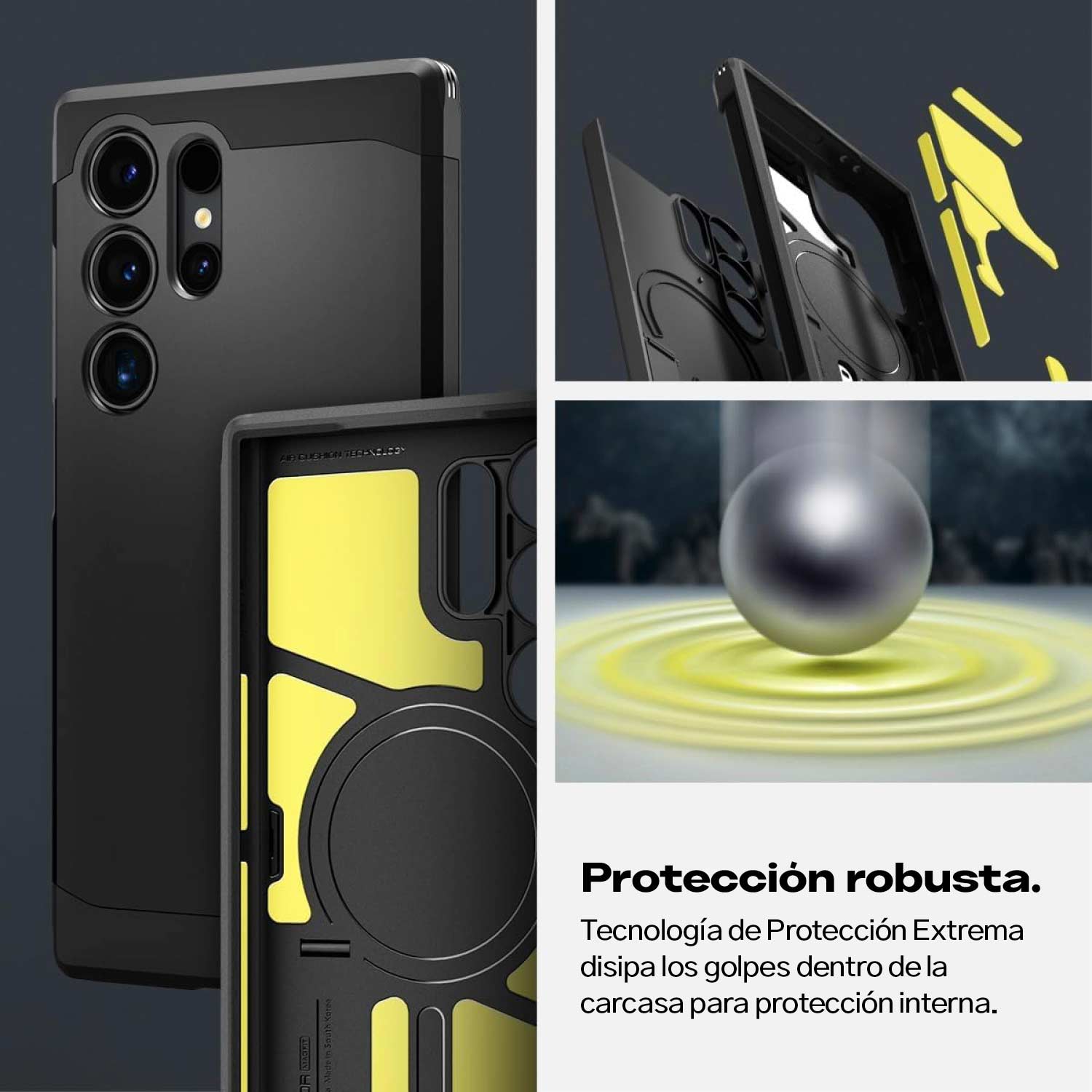 Case Spigen Tough Armor MagFit Galaxy S24 Ultra (MagSafe) - Black - Spigen - Funda/ CSTAMGS24U - BLDastore