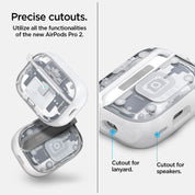 Case Spigen Ultra Hybrid AirPods Pro 2 (MagSafe) - Zero One White - Spigen - Funda5 - 6 - 3 / CSUHAPP2M - ZOWDastore
