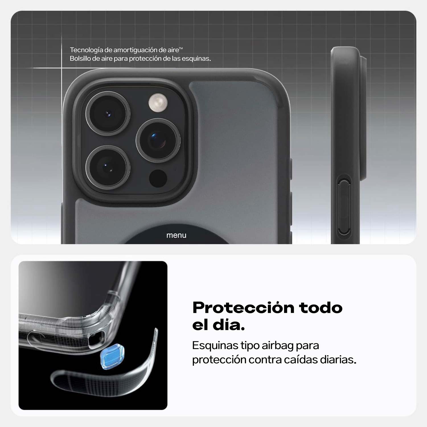 Case Spigen Ultra Hybrid Classic iPhone 16 Pro (MagSafe) - Spigen - Funda4 - 1 - 3 / CSUHCIPH16P - BCKDastore