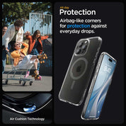 Case Spigen Ultra Hybrid Mag iPhone 15 Pro (MagSafe) - Graphite - Spigen - Funda4 - 6 - 2 / CSUHMIPH15P - GHDastore