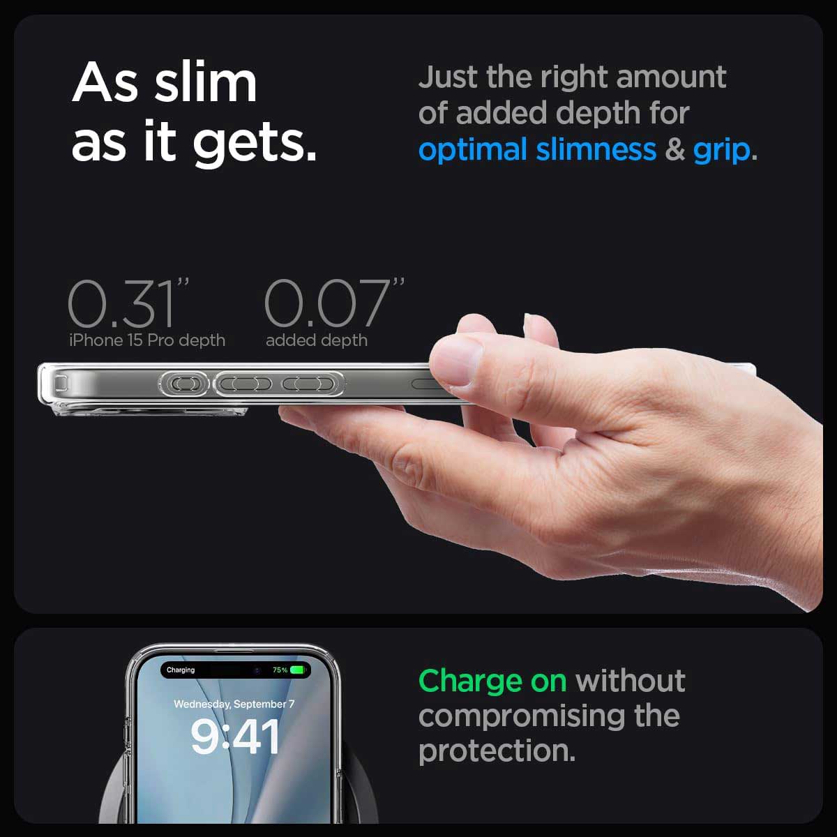 Case Spigen Ultra Hybrid Mag iPhone 15 Pro (MagSafe) - White - Spigen - Funda4 - 5 - 2 / CSUHMIPH15P - WHDastore