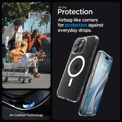 Case Spigen Ultra Hybrid Mag iPhone 15 Pro (MagSafe) - White - Spigen - Funda4 - 5 - 2 / CSUHMIPH15P - WHDastore